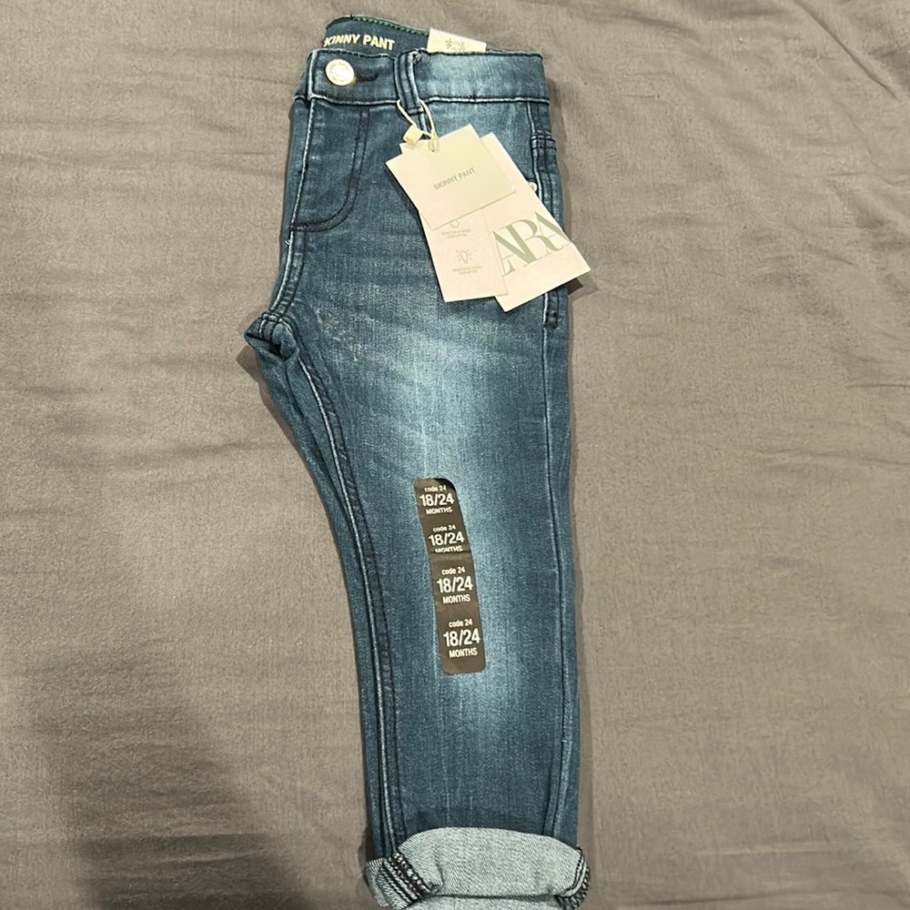 Zara Baby Skinny Jeans Size 18-24 Months BNWT